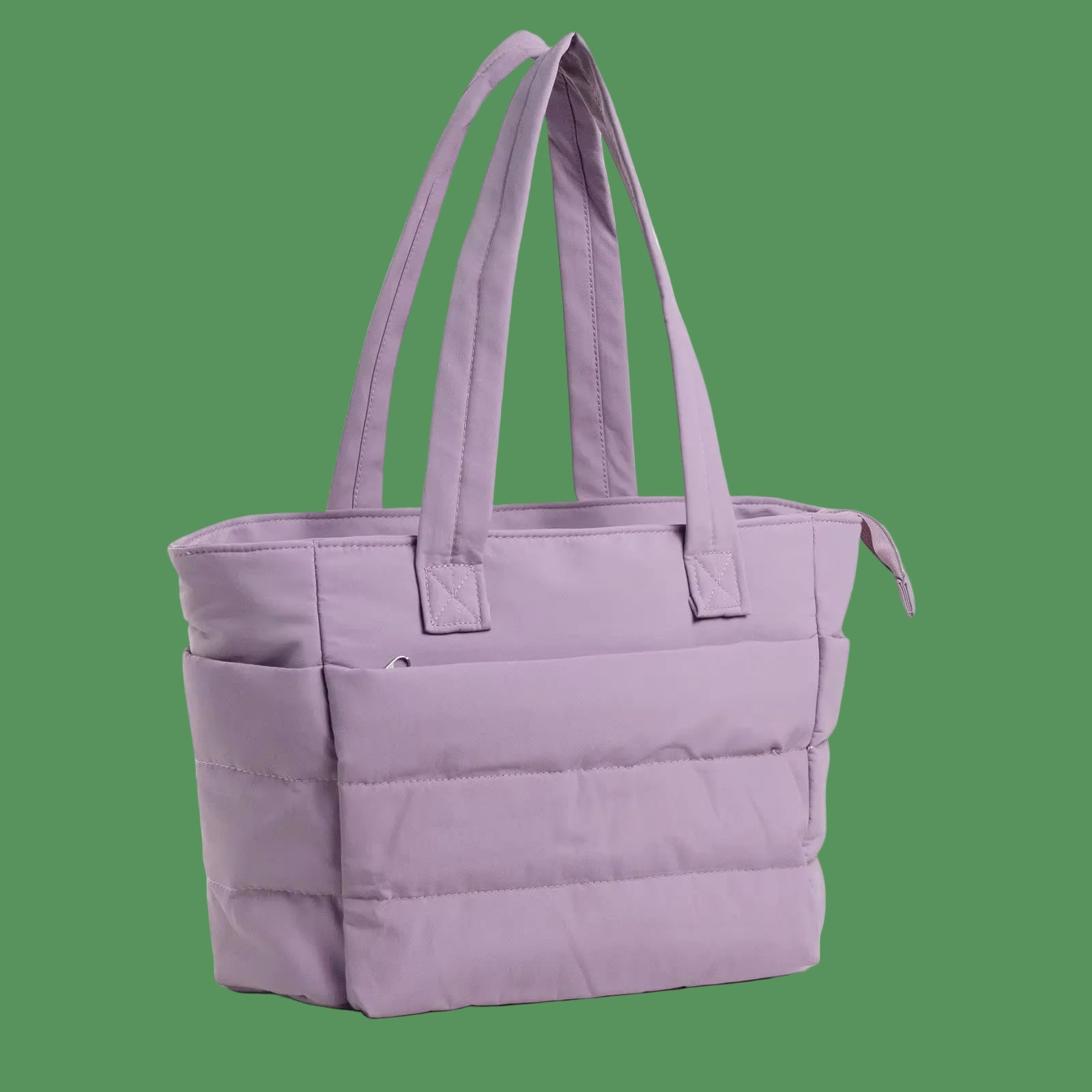 Women'S Bubble Tote Bag Cotton Padded Female Quilting Puffy Handbag Shoulder Shopper Solid Color Handle Bag Versatile Daily Bags
