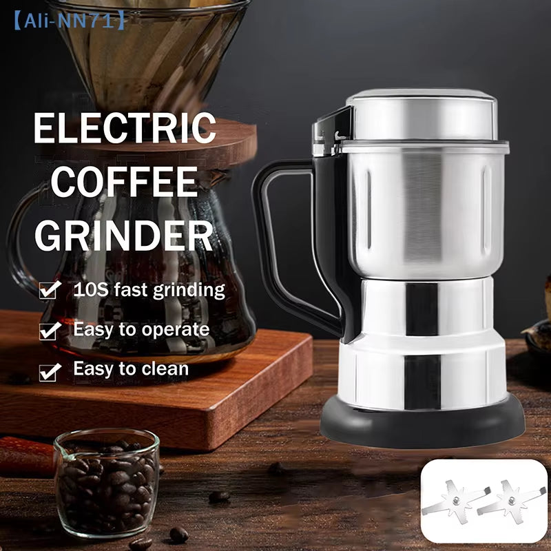 【NN71】300W Electric Coffee Grinder Kitchen Cereal Nuts Beans Spices Grains Grinder Machine for Home Coffee Grinder