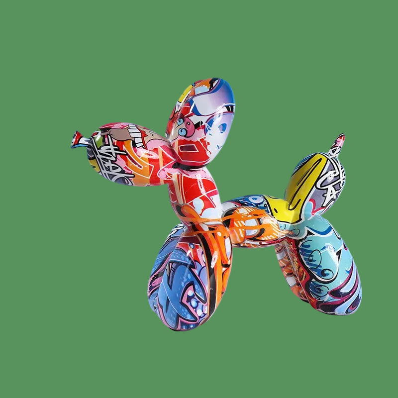 Nordic Balloon Dog Figurines for Interior Resin Doggy Home Entrance Living Room Desktop Decoration Accessories Gifts