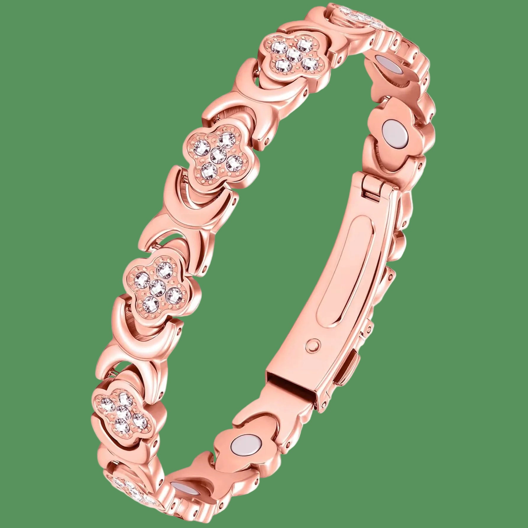 1Pcs Fashionable Light Luxury Clover Bracelet with Sparkling Cubic Zirconia for Women，Infinite Clover Jewelry