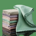 10Pcs Microfiber Glass Cleaning Cloth Rag Lint-Free for Windows Car Kitchen Mirror No Trace Reusable Fish Scale Rag Polishing