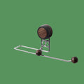 Stainless Steel Towel Holder Wall-Mounted Non-Piercing Base Vertical Paper Dispenser Kitchen Toilet Paper Holder Stand