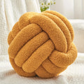 1Pc round Knot Throw Pillow Home Decorative Ball Pillow Soft,Knot Pillow Ball, Knotted Pillow for Living Room Bed Couch Sofa