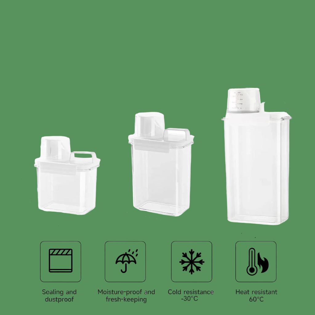 1Pc Cereal Containers Storage, Airtight Grain Jar with Measuring Cup Kitchen Organizers for Oatmeal, Grain, Flour, Pet Food