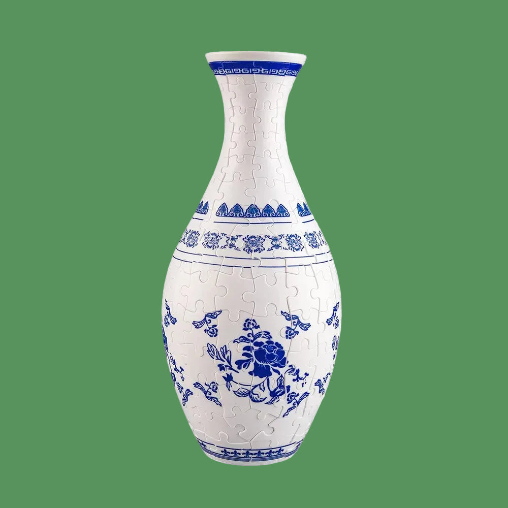 160 Curved Plastic Puzzle 3D Puzzlef Flower Vase Flower Arrangements 160 Pieces 3D Art Puzzle Vase Housewarming Gift DIY Arts