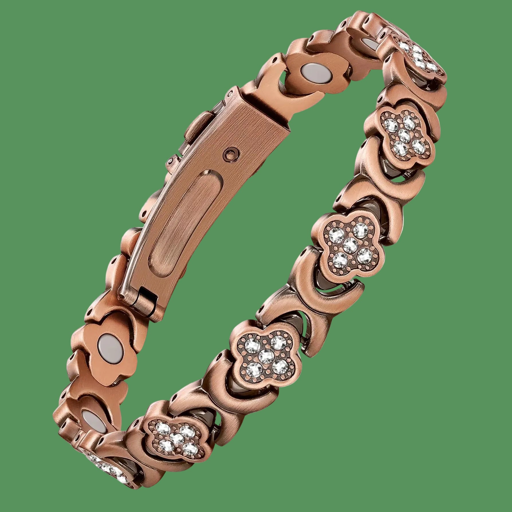 1Pcs Fashionable Light Luxury Clover Bracelet with Sparkling Cubic Zirconia for Women，Infinite Clover Jewelry