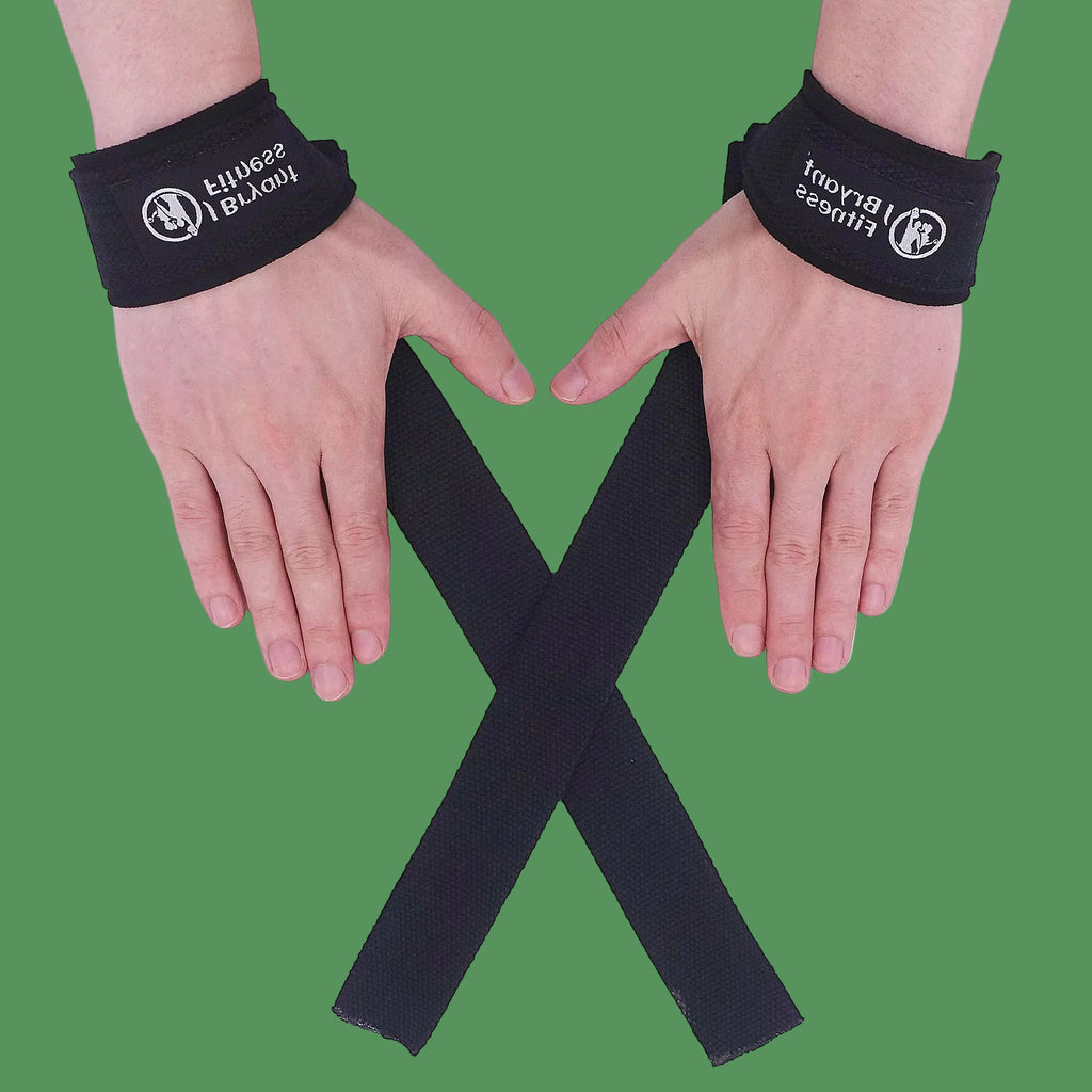 1 Pair Gym Lifting Straps Fitness Gloves Anti-Slip Hand Wraps Wrist Straps Support for Weight Lifting Powerlifting Training