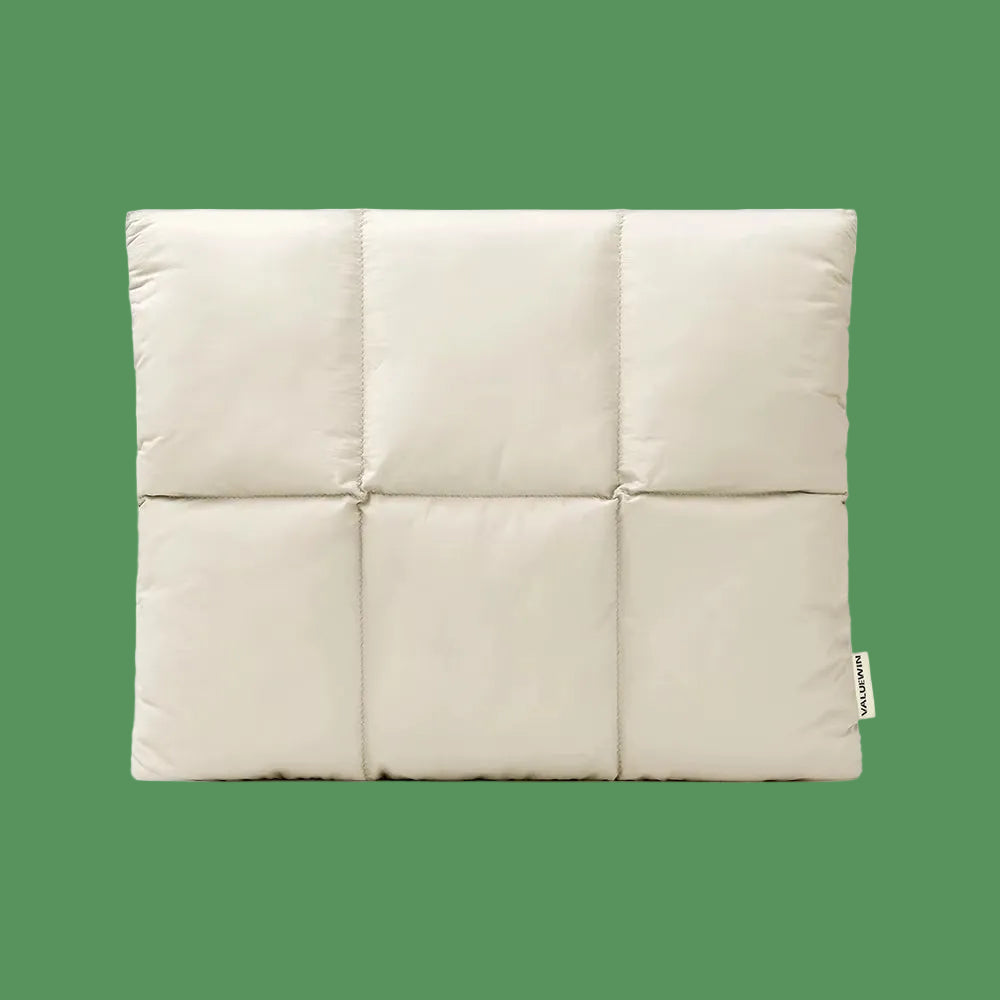 Puffy 13 14 Inch Laptop Sleeve Quilted Padded Computer Cover Bag for Women 14 16 Inch Laptop Carrying Case for Macbook Air Pro