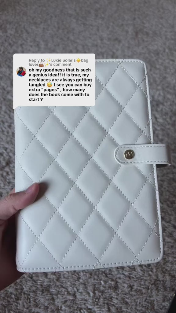 Travel Jewelry Storage Book