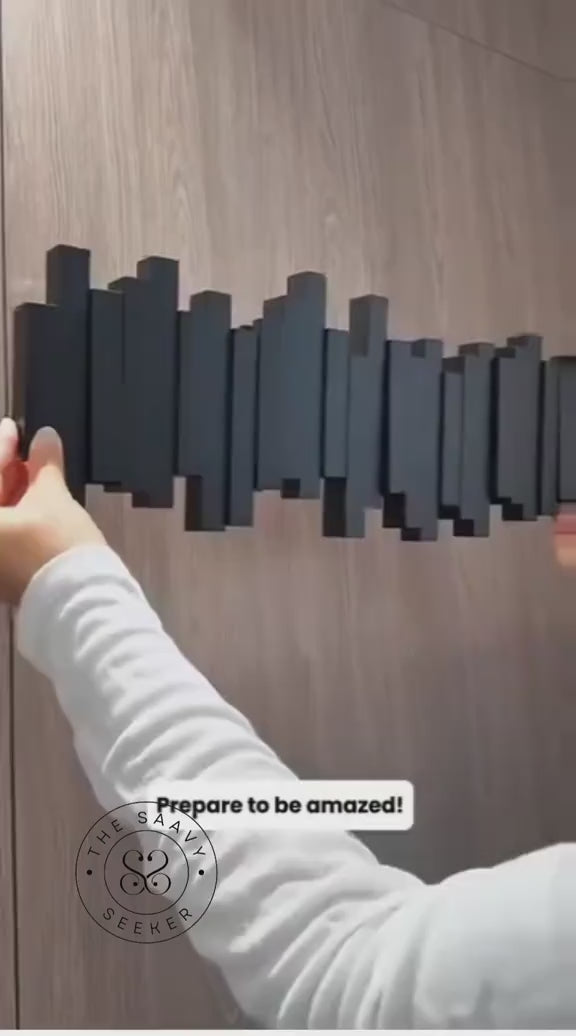 NordKey Minimalist Wooden Coat Rack